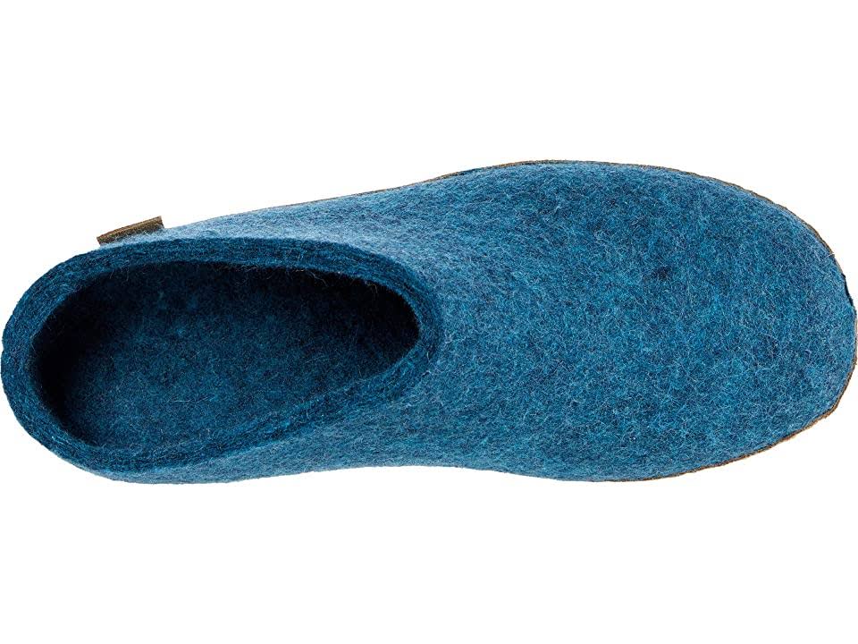 Open Heel Petrol Shoes O1548