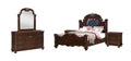 Queen Bedroom Set 5Pcs Cherry Finish Wood Z7353