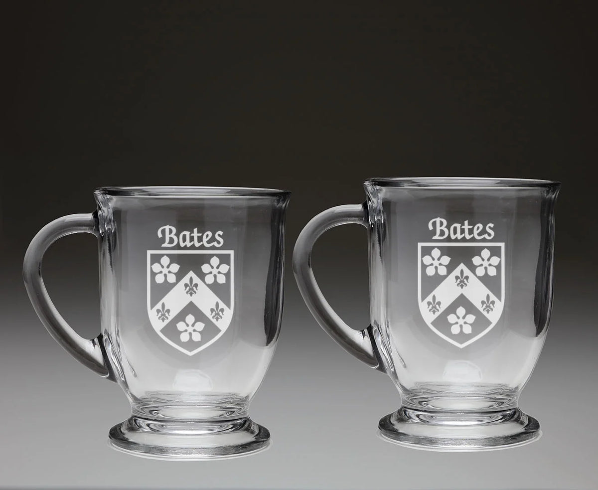 Glass Coffee Mugs Set of 2 X434