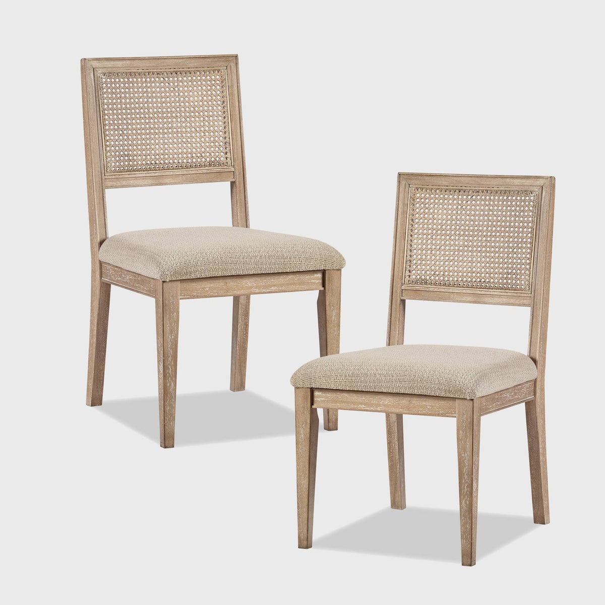 Light Brown Dining Side Chair (Set of 2) U783156