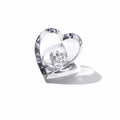 Clear Three Stacked Hearts C726