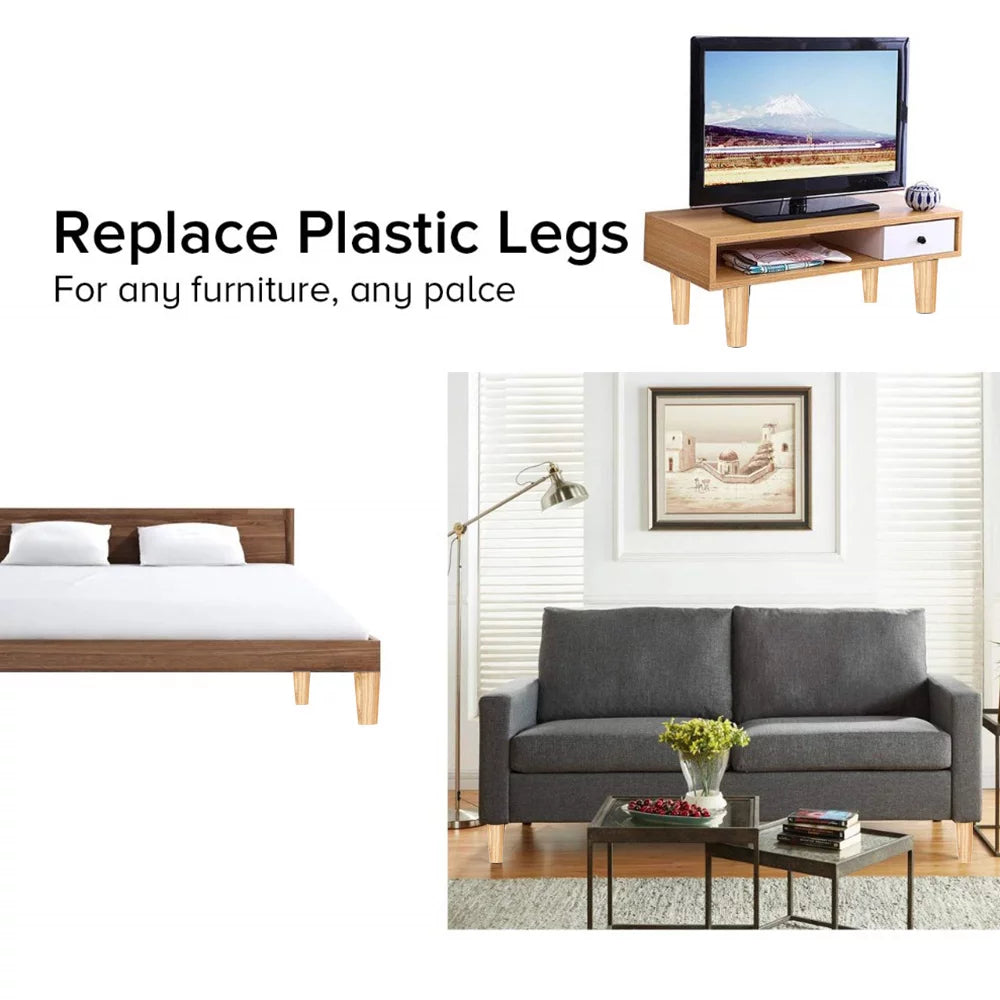 4/6/8 Inch Solid Wood Furniture Legs L3904