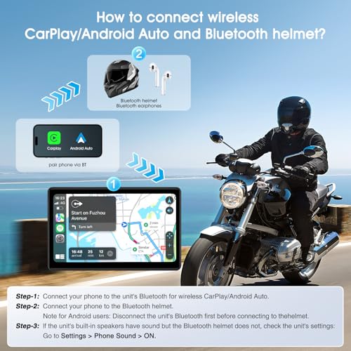 7 Inch Waterproof Touchscreen Portable CarPlay J6150