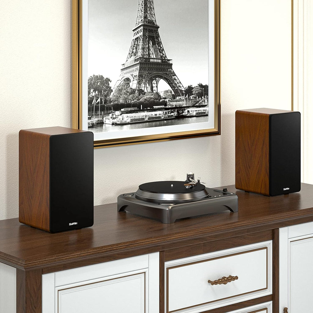 Bluetooth Bookshelf Speaker, Powered 2.0 Stereo 36W X 2 Active Studio Monitors T29789