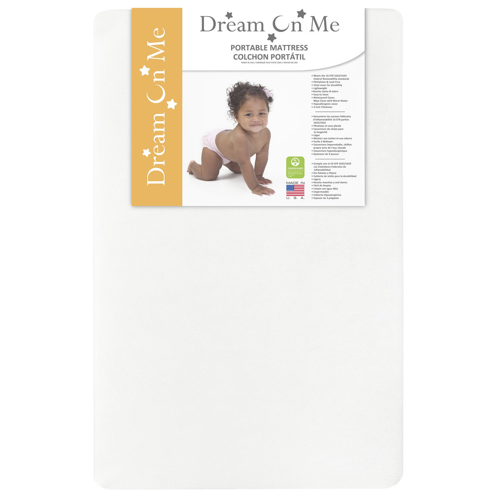 2-In-1 Breathable Foam Two-Sided Mini Crib Mattress K6443
