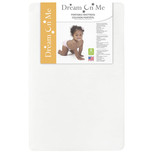 2-In-1 Breathable Foam Two-Sided Mini Crib Mattress K6443