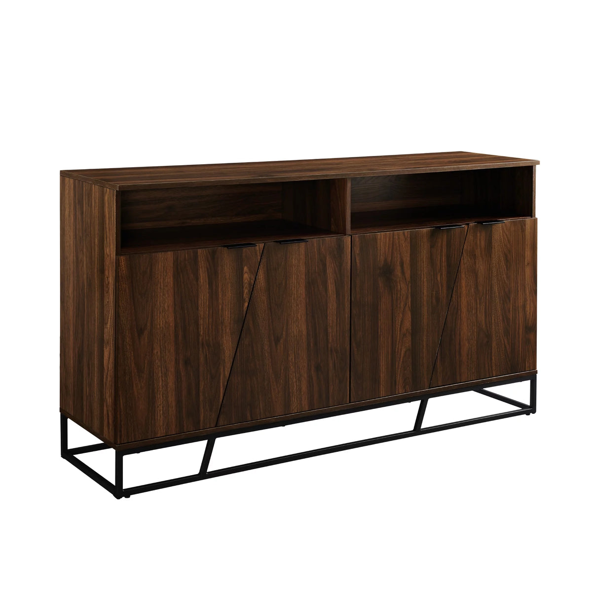 Dark Walnut Angled Door Sideboard M2783