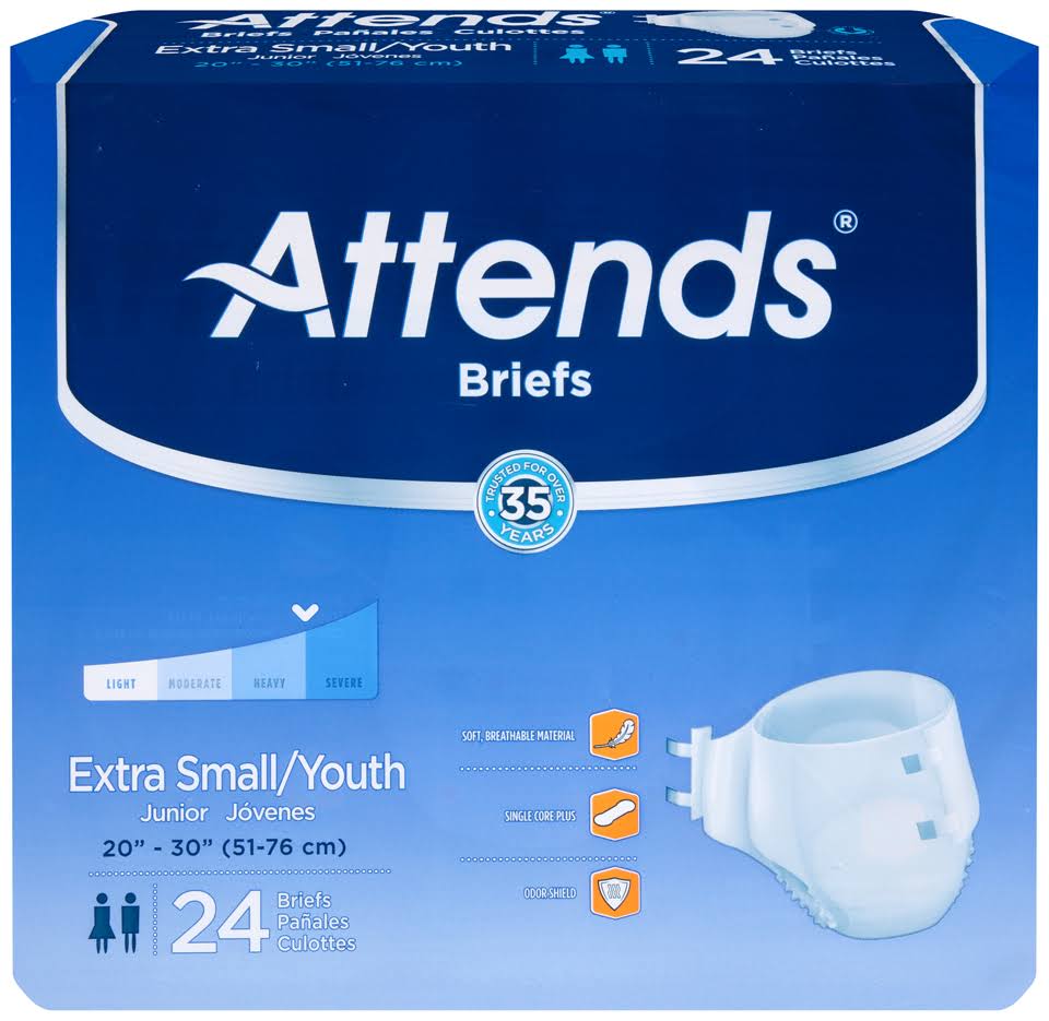 Extra Small Youth Briefs Pack of 24 X30430