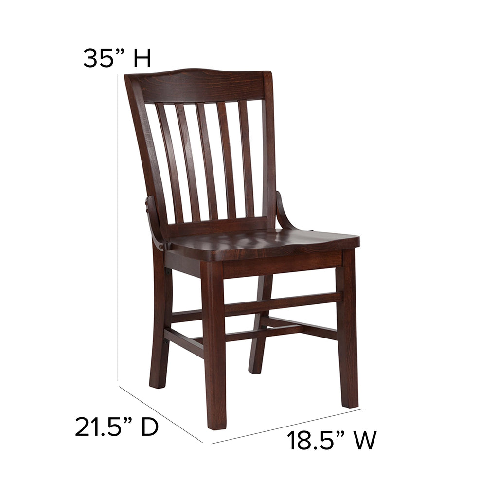Walnut Wood Restaurant Chair Z599057
