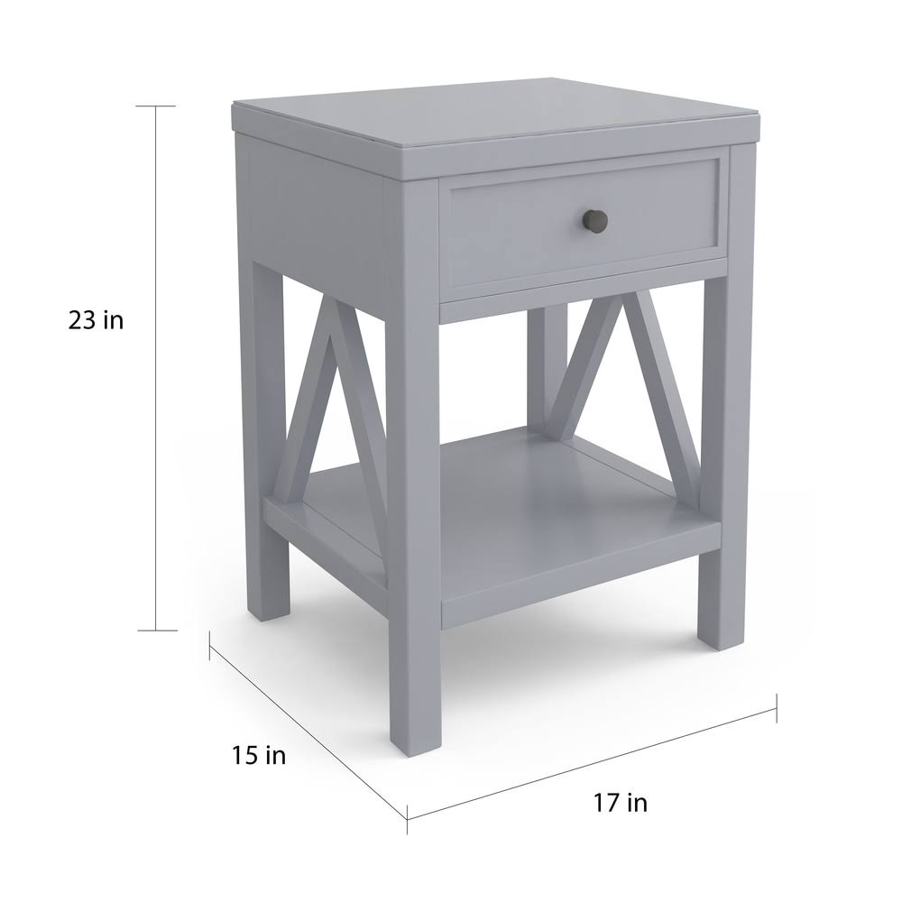 Acacia Wood End Table A10757