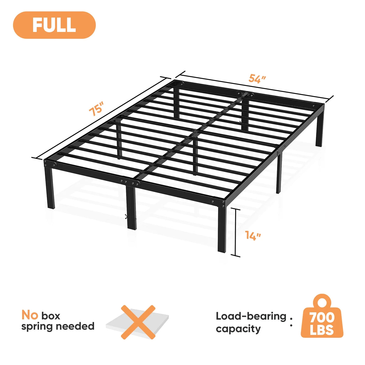 Metal Platform Bed Frame U45053