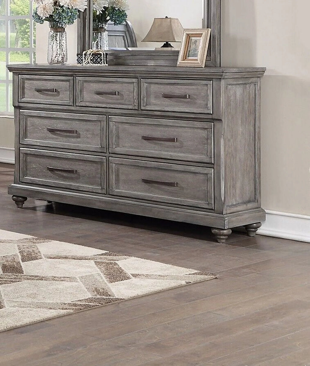 Cal King Size 4pc Bedroom Furniture Set C60066