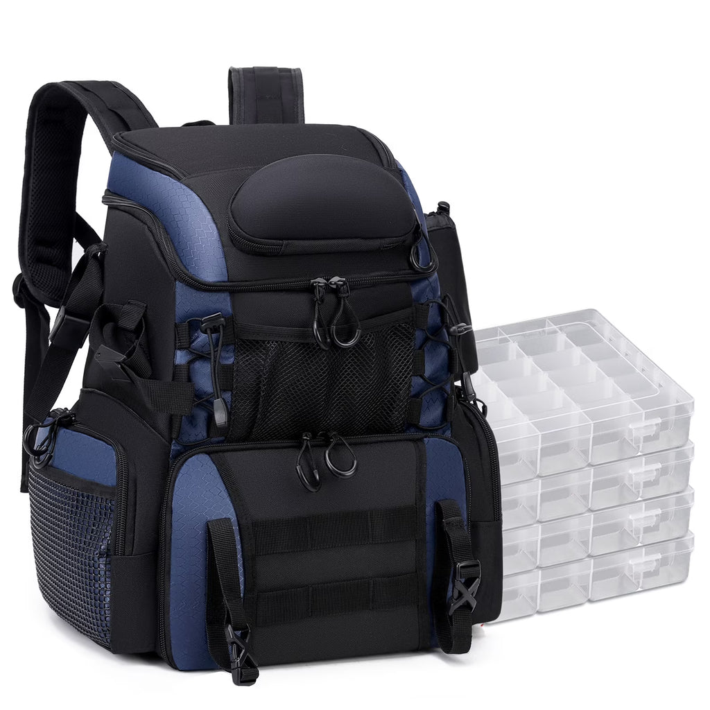 Two Shoulder Bag with 4 Boxes Rain Cover Rod and Bottle Boxes Waterproof J935490