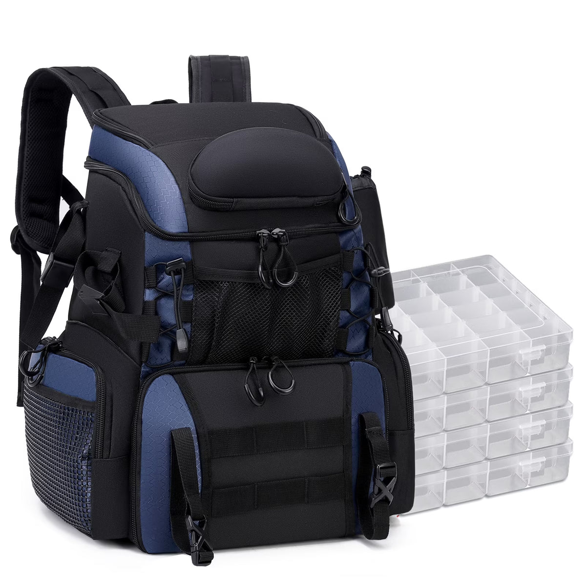 Two Shoulder Bag with 4 Boxes Rain Cover Rod and Bottle Boxes Waterproof J935490