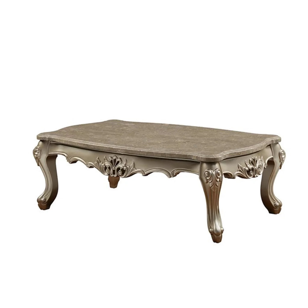 Marble Top Wooden Coffee Table V40548