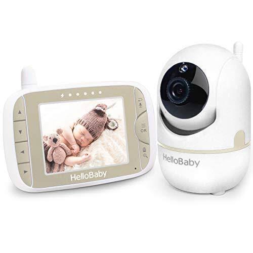 Baby Monitor with Remote Pan-Tilt-Zoom Camera and 3.2 LCD Screen, Infrared Night Vision E959