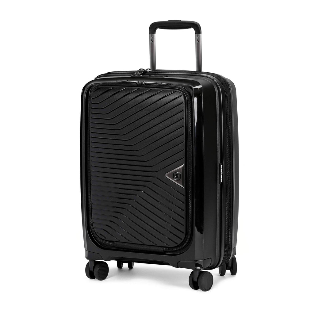 Black Hardside Expandable Carry On Suitcase Y775