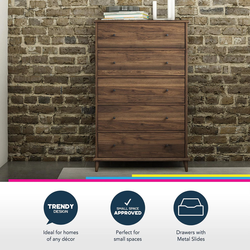 Ivory Oak 5-Drawer Dresser H47379