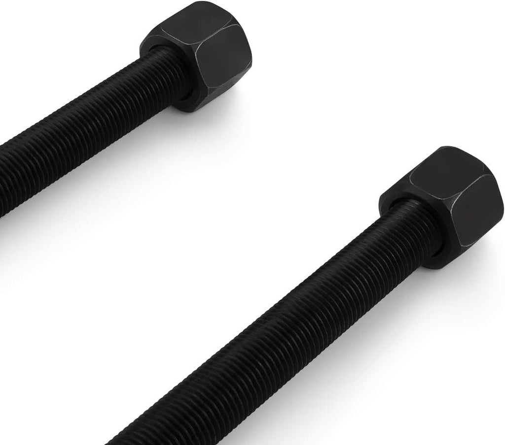 Front 2" Rear Leveling Lift Kit Adjustable Torsion Keys + Rear Blocks + U-bolts + Shock Extenders Fits 2011-2019 Chevy Silverado GMC Sierra 2500HD 3500HD 4WD L246