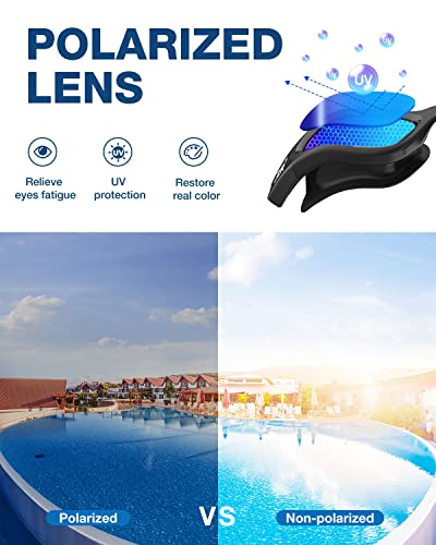 Polarized Anti Fog Anti UV Swimming Goggles H17048