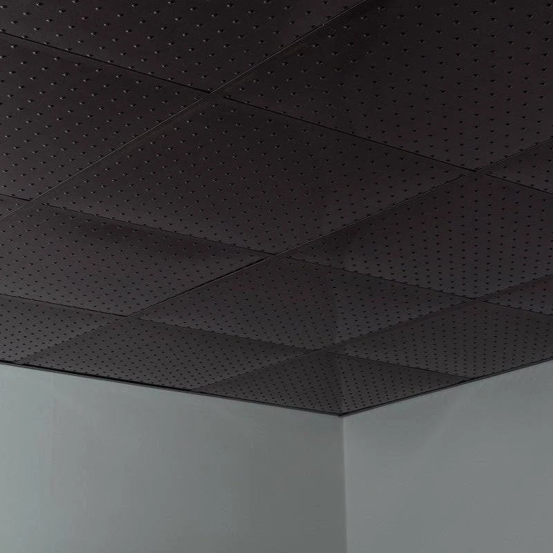 Smoked Pewter Vinyl Lay in Ceiling Tile 5 Pack Z2176