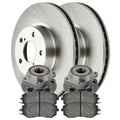 Front Wheel Bearing Hub Assembly Brake Rotor Ceramic Pad Kit P245733