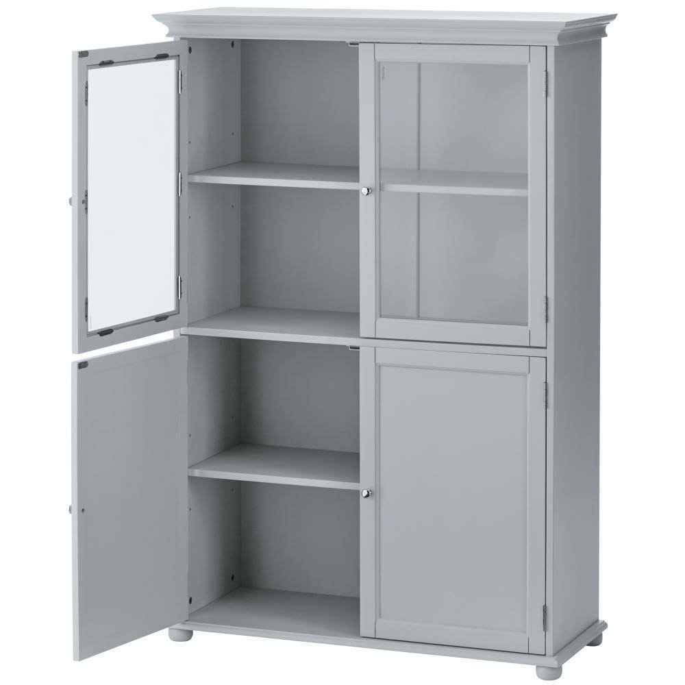 Linen Storage Cabinet in Dove Grey Gray / Cottage M34557