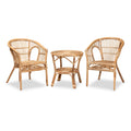 Natural Brown Rattan 3-Piece Living Room Set O3349