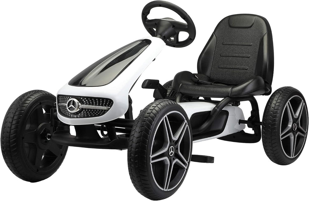 Pedal Go Kart for Kids, 4 Wheel, Adjustable Seat S76958