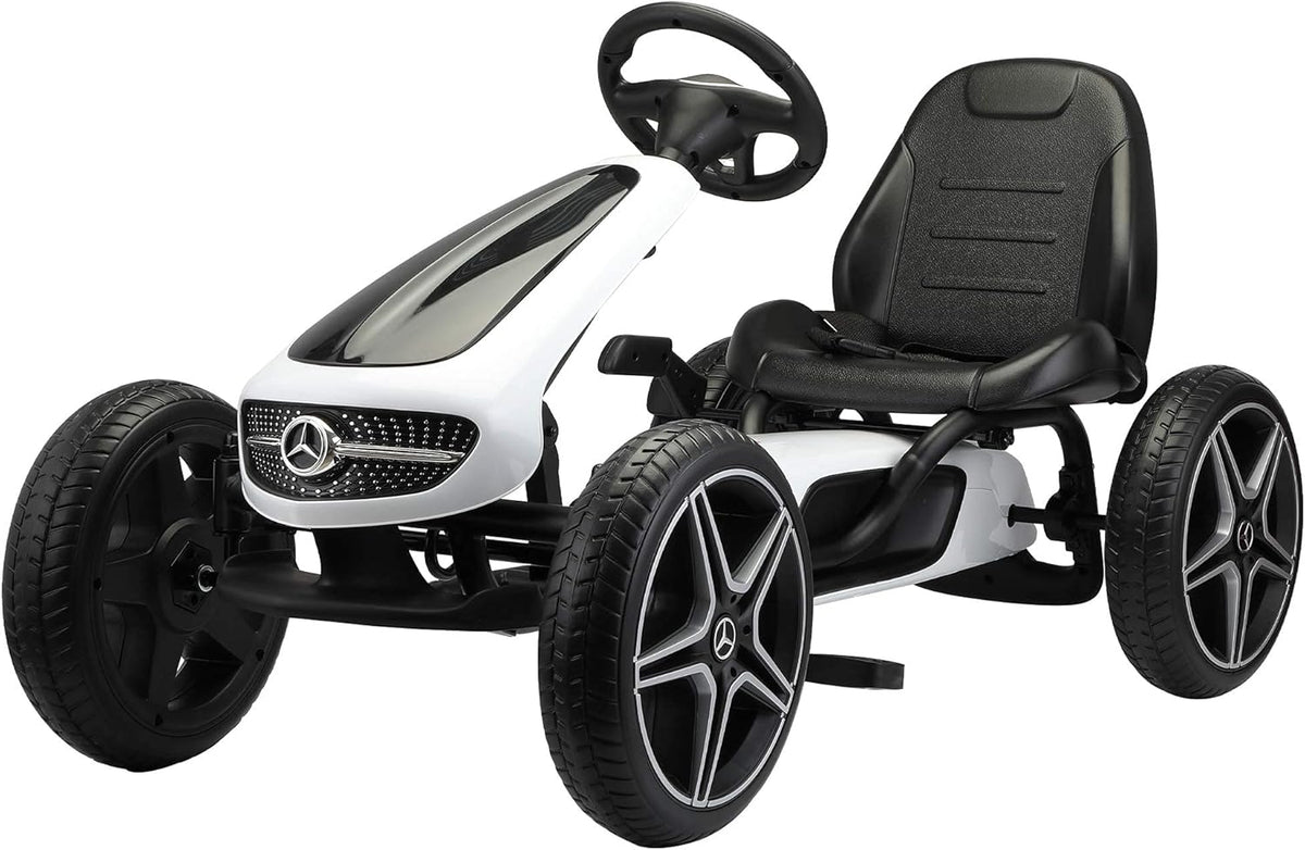 Pedal Go Kart for Kids, 4 Wheel, Adjustable Seat S76958