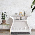 White 3 Tier Console Table C525229