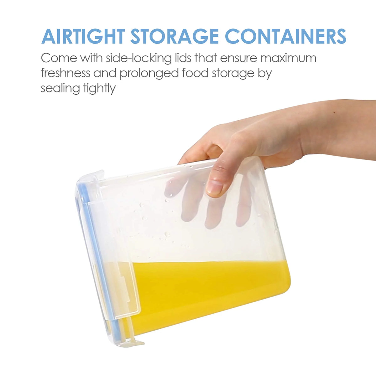 12 Pc Airtight Plastic Food Storage Containers F893911