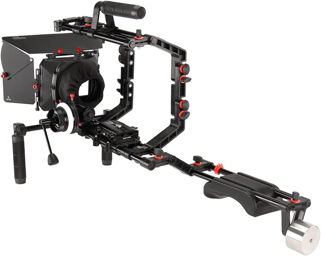 DSLR Camera Cage Shoulder Mount Rig Kit with Follow Focus & Matte Box L271