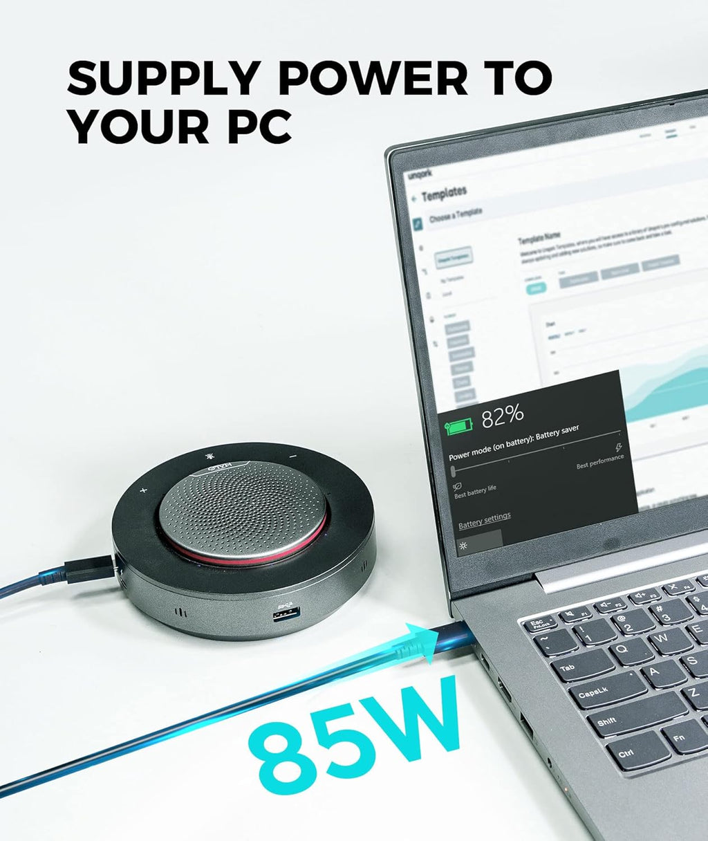 Conference Speaker with 4 Noise-canceling Mics and USB-C Docking Function V760