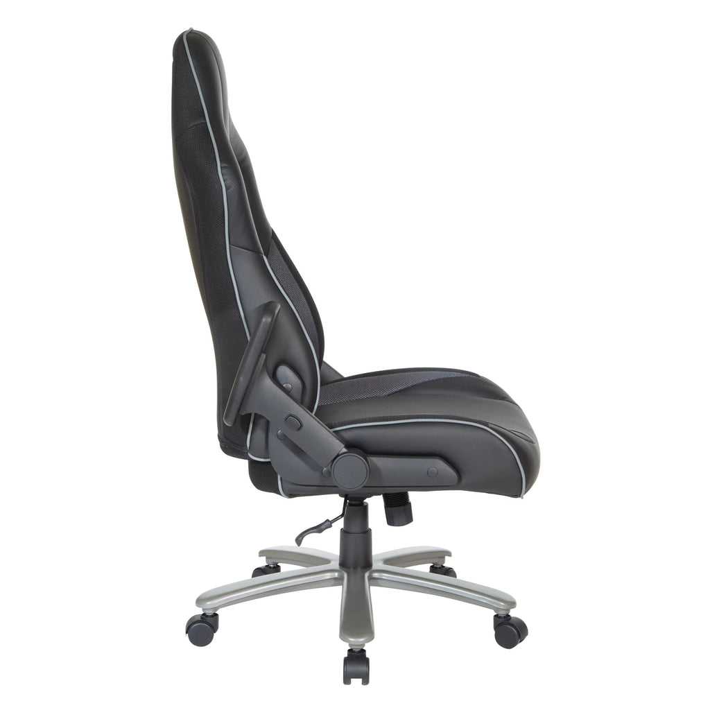 Gray Mesh Gaming Chair J4815
