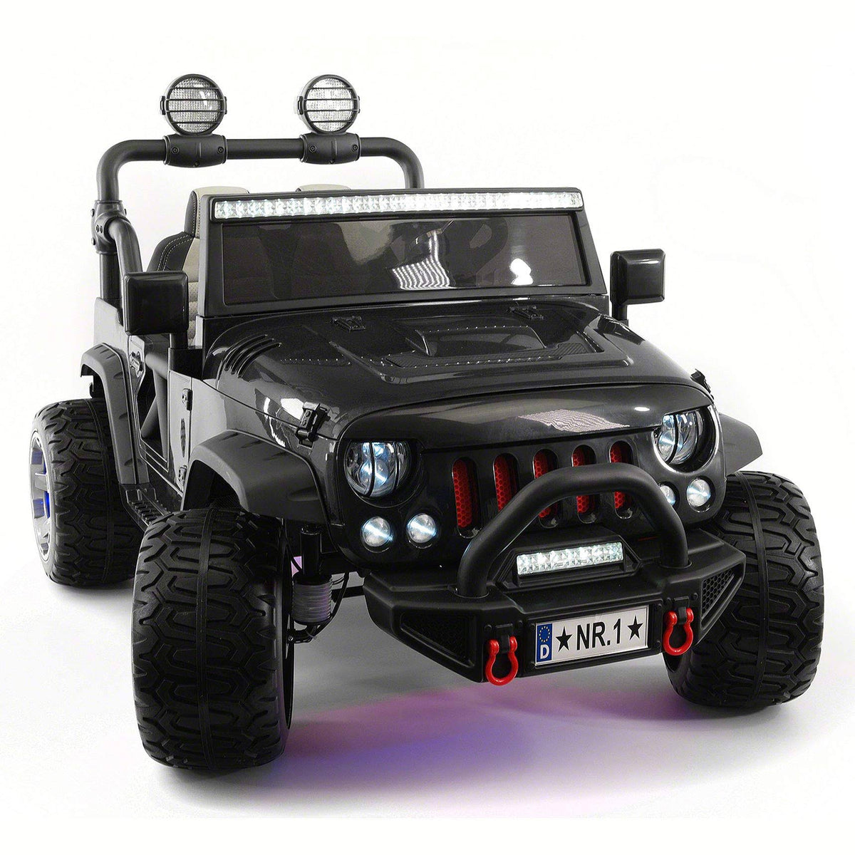 12V Power Ride-On Car Truck with R/C Parental Remote and LED Wheels H178