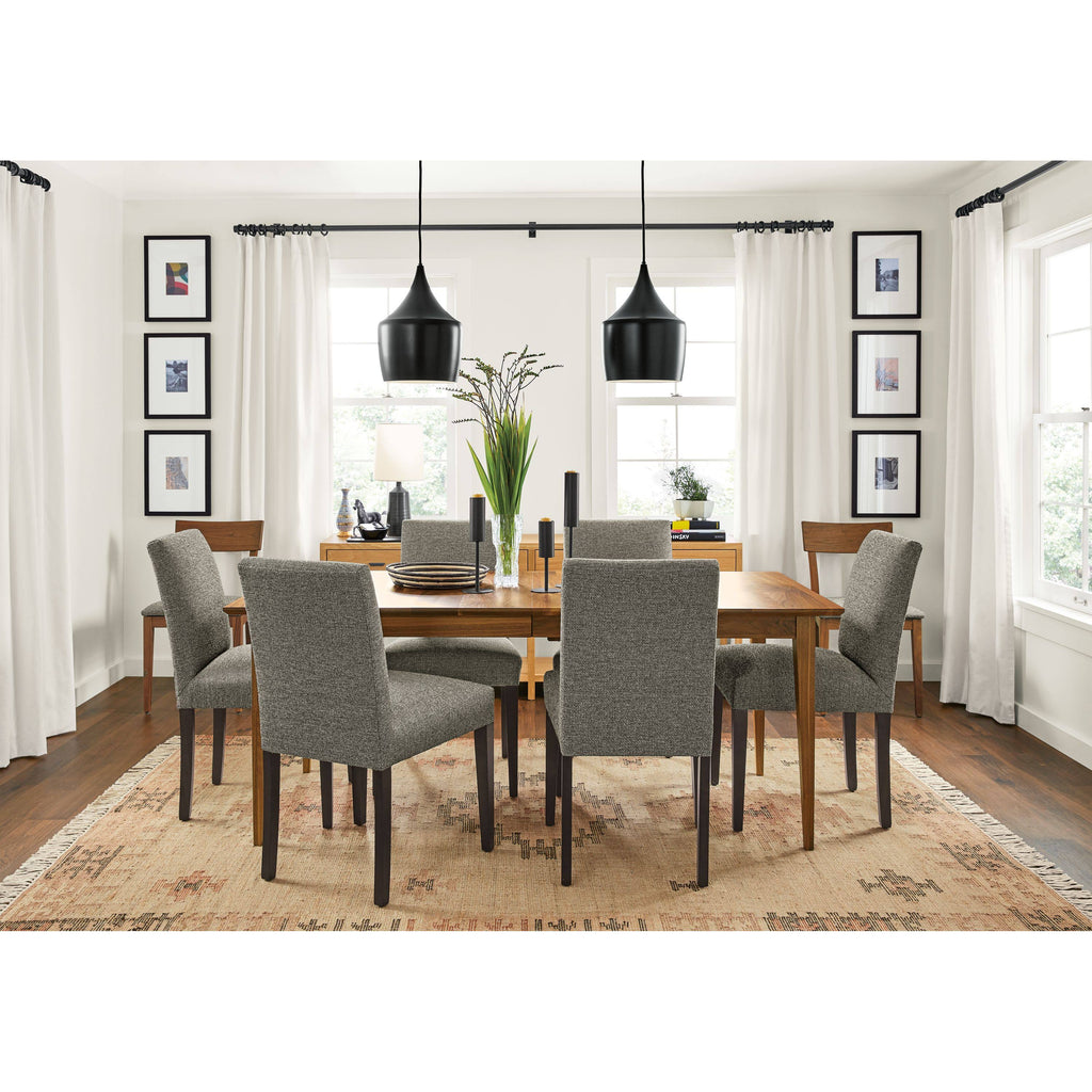Modern Side Chair in Flint Cement Grey Fabric B4357