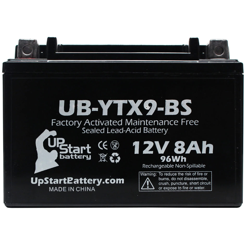 2008 Kawasaki ZX600-FA Ninja ZX-6R 600CC Motorcycle Battery - 12V, 8Ah, UB-YTX9-BS G44761