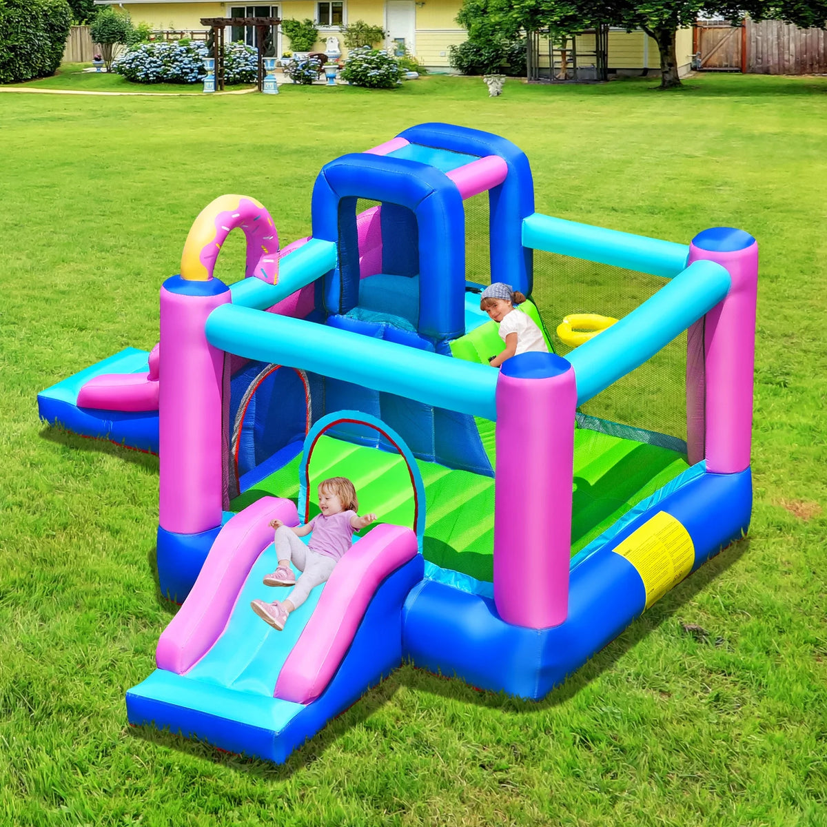 Inflatable Bounce Castle Dual Slides Jumping Bouncer F341790