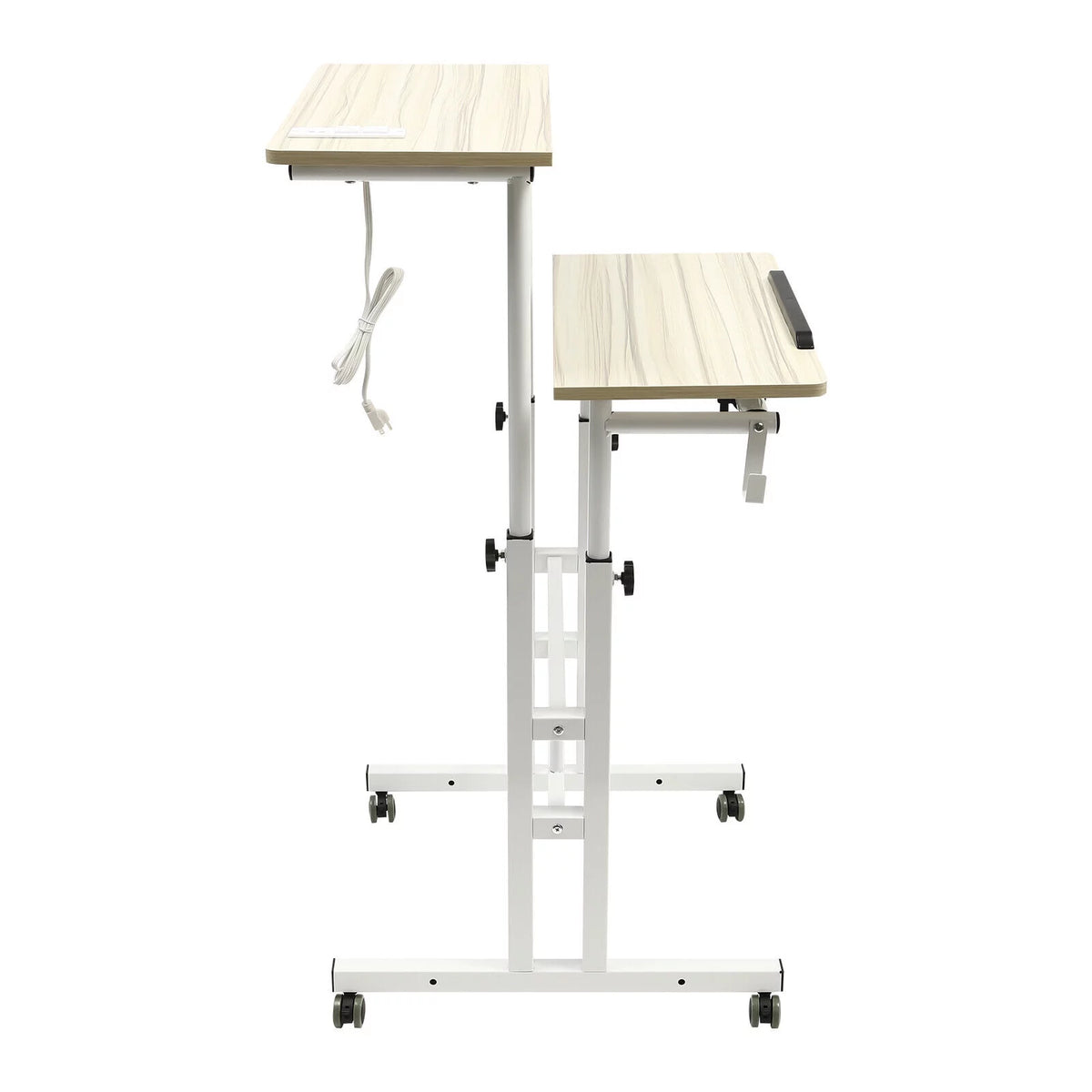 115cm Height Adjustable Rolling Laptop Desk O214995