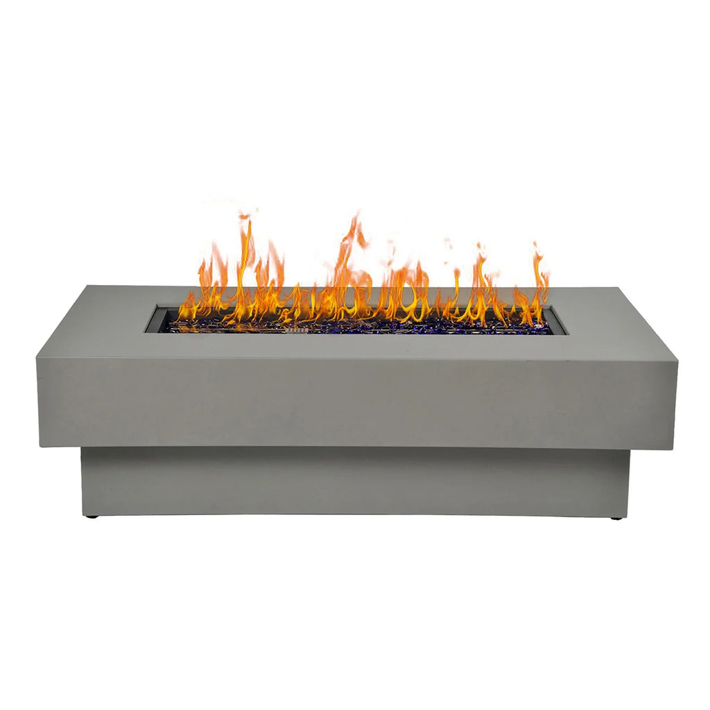 Round 50,000 BTU Gas Fire Pit Table with Lid J496997