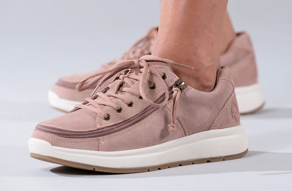 Blush Suede Comfort Lows A3097