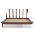 Caramel Wood Queen Spindle Bed M9413