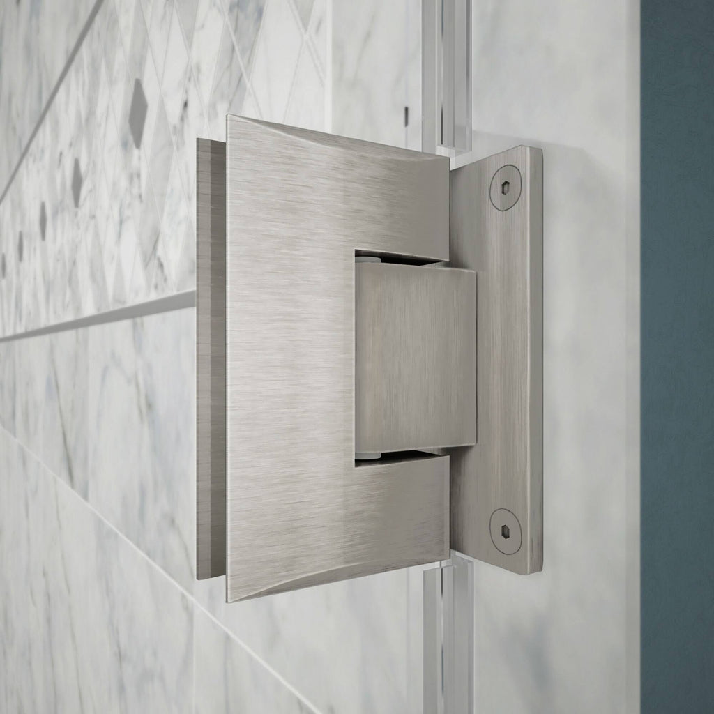 Frameless Hinged Shower Door Brushed Nickel K891535