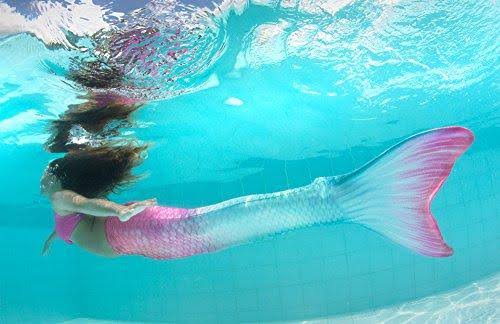 Mermaid Tail with Monofin for Swimming, Adult Sizes L4574