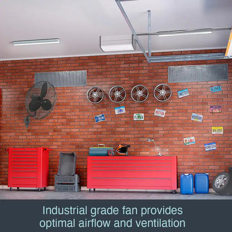 Black Wall Mount Fan J580