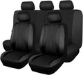 Faux Leather Mesh Car Seat Covers Full Set P436728