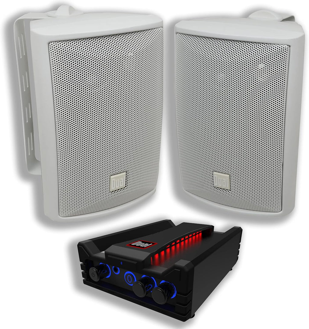 Black Micro Wireless Bluetooth 2 Channel Stereo Class-D Amplifier, 100 Watts Peak Power, Pack of 2 T588700