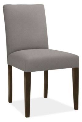 Modern Side Chair in Flint Cement Grey Fabric B4357