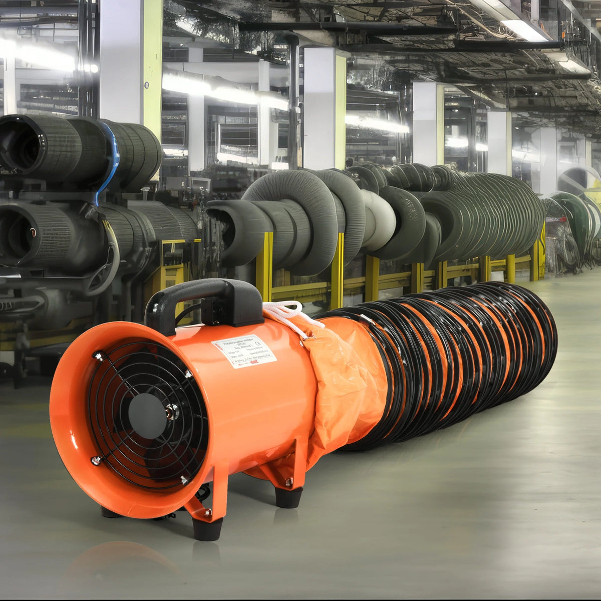 8" Utility Blower Extractor Fan with 16ft Duct Hose X24528